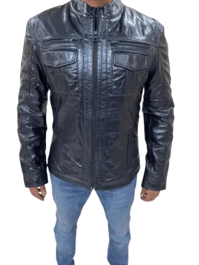 100% Top Grain Leather Jacket C6