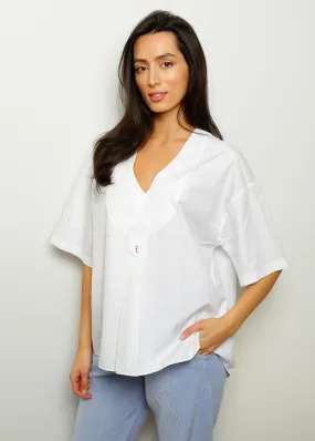 BR Gustav Cotton Top in White